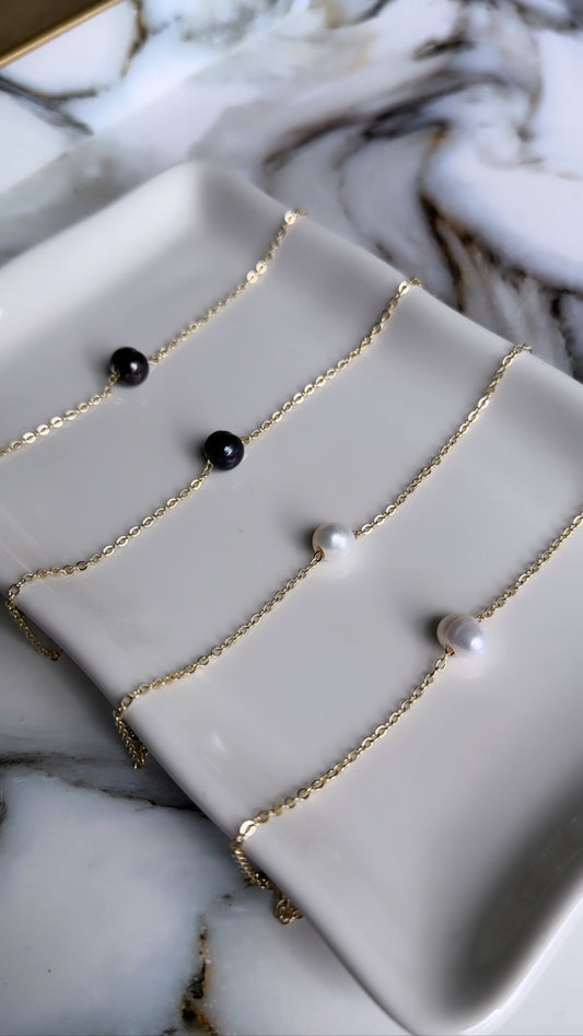 Floating Freshwater Pearl Anklet