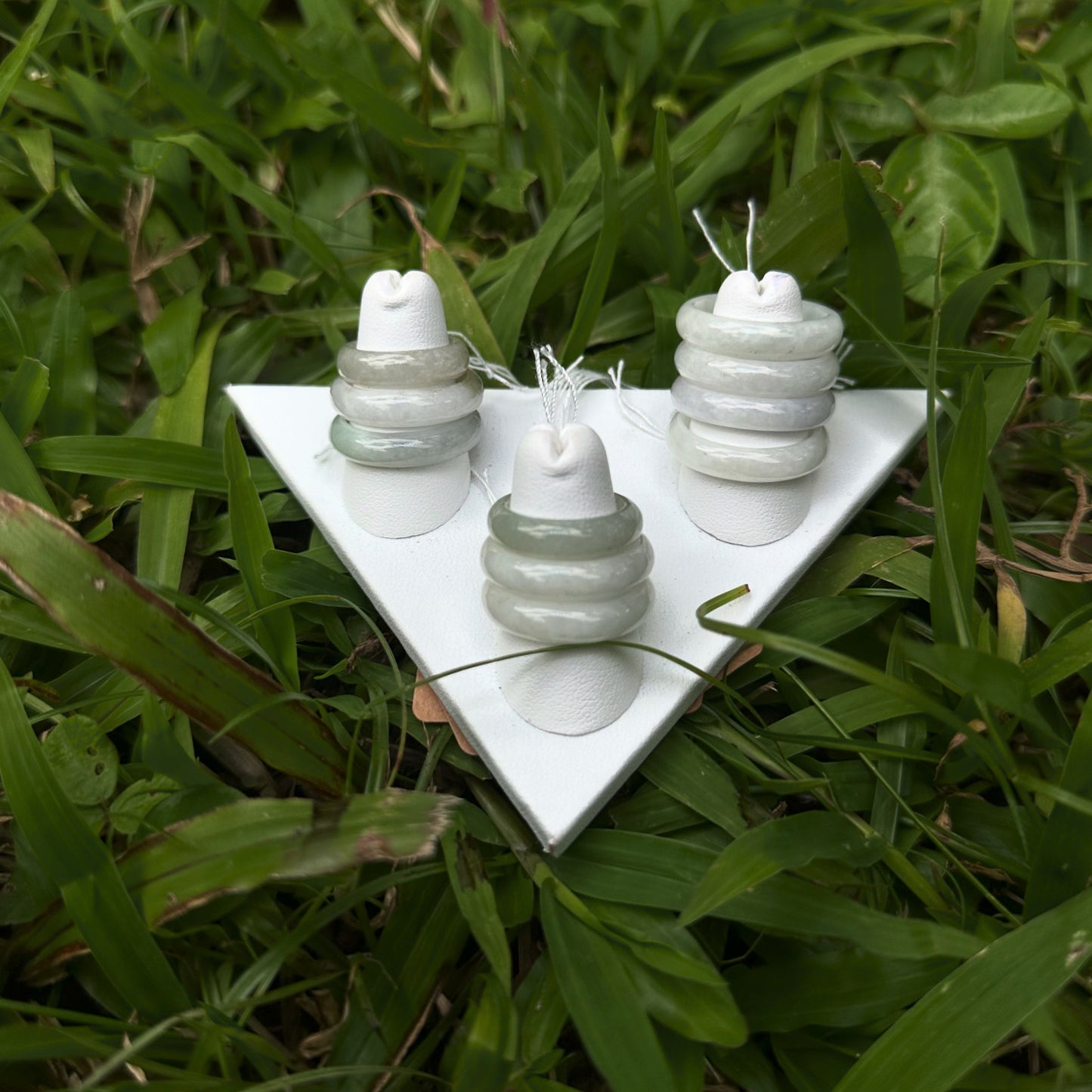 Light Burmese Jade Ring